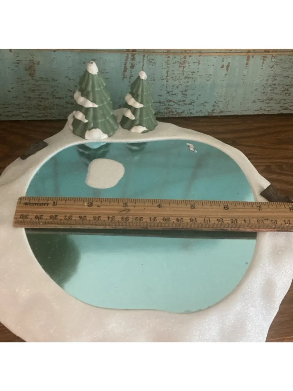Target Bullseye Christmas Village Type 2023 Snowy Frozen Lake Ice Skating
